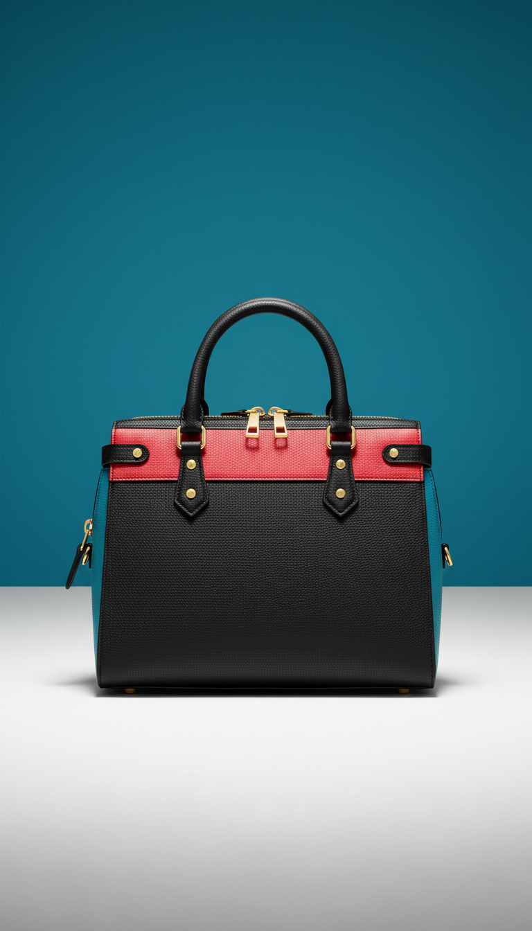 Urban Night Top-Handle Leather Bag